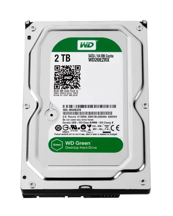 Western Digital Caviar Green 2TB vidinis kietasis diskas Variable 64 MB 3.5" „Serial ATA III“