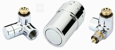 Danfoss TERMOSTAS KOPĖČIŲ RINKINYS.X-TRA CHROME, DEŠINĖ