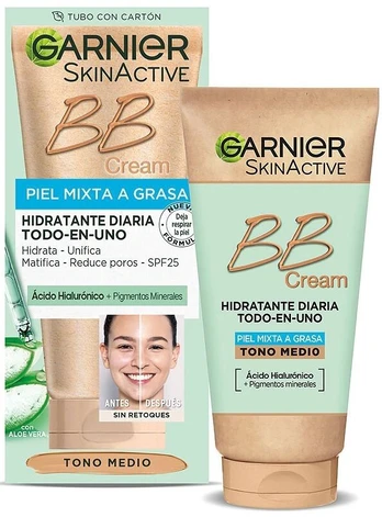 Drėkinamasis kremas su spalva Garnier Skinactive Medium Spf 25, 50 ml