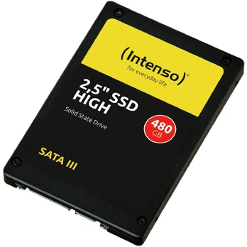 SSD|INTENSO|480GB|SATA 3.0|Write speed 480 MBytes/sec|Read speed 520 MBytes/sec|2,5"|3813450