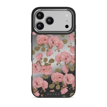 Desert Rose - iPhone 17 Pro Max Case, Elite Mirror Dark (MagSafe) / Silver
