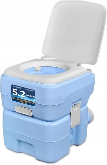 SereneLife nešiojamas kempingo tualetas, 20 l