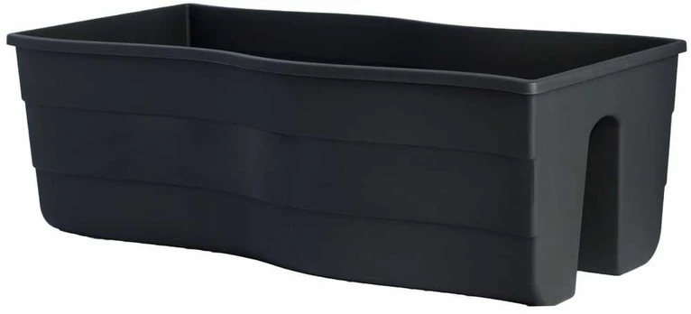 FORM PLASTIC Balkona kaste Wave, 60cm melna