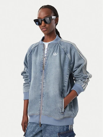 adidas Džinsinė striukė Sst KQ6473 Mėlyna Oversize