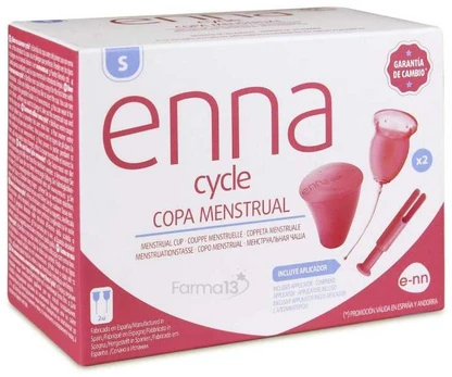 Enna Cycle menstruacinė taurelė S 2 dydžio ir aplikatorius