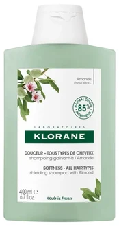 Klorane apimtį didinantis šampūnas su migdolų pienu 400ml kaina
