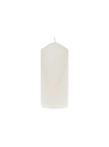 Žvakė cilindras (20x8 cm, balta)