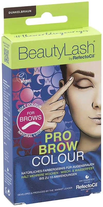 Refectocil BEAUTYLASH PRO BROW COLOUR eyebrow tint kit #Dark Brown 1 unit