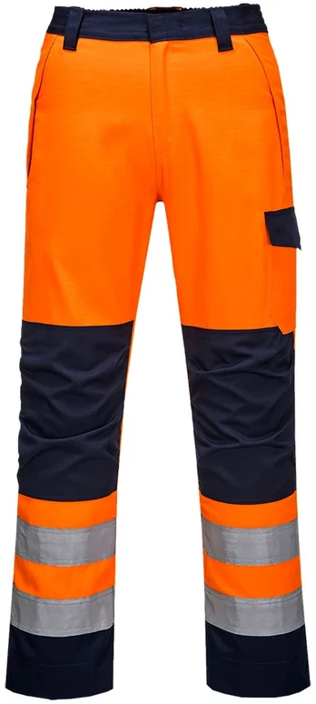 Darbo kelnės Portwest MV36, Dydis: L, Pw spalvos: Oranžinis/Navy