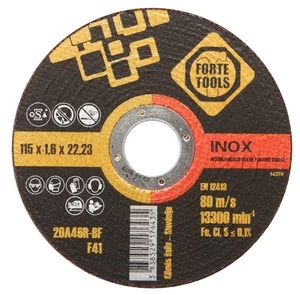 Pjovimo diskas Forte Tools, 115 mm x 1.6 mm x 22.23 mm