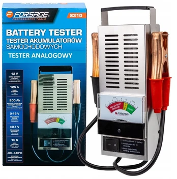 Forsage Analoginis akumuliatorių testeris 12V, 125A, 200Ah