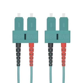 helos LWL Patchkabel OM3 Duplex 3,0mm SC-SC 50/125µm aqua 15m LSZH