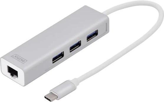 Dock stotelė Digitus DA-70255 USB 3.0 Type C male, USB, 0.01 m, sidabro
