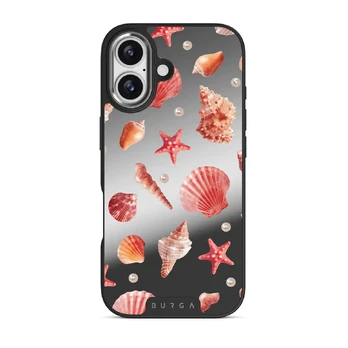 Seashells - iPhone 17 Case, Elite Mirror Dark (MagSafe) / Silver