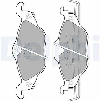 DELPHI LP1673 Brake pad set