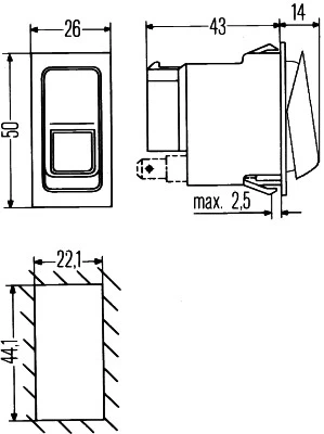 jungiklis 6RH007 832-351