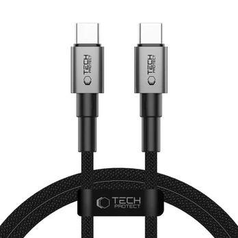Pilkas USB-C - USB-C PD60W / 3A 100cm laidas "Tech-Protect Ultraboost DNA"