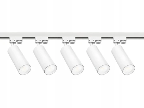 Led bėginis apšvietimas 5x gu10 prožektorius 3m 1-fazis
