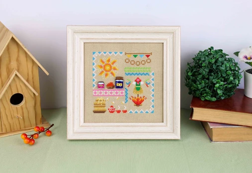 Cross stitch kit "Mini Sampler. Pancake Week" SNV-943