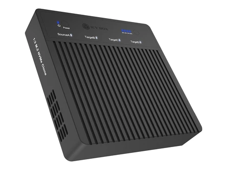 Raidsonic 4-Bays USB4 Duplicator (1:3 clone) for NVMe M.2 SSD | IB-4013MCL-C4