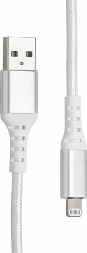 Fuj:tech Lightning - USB-A -kaapeli, 2 m, valkoinen