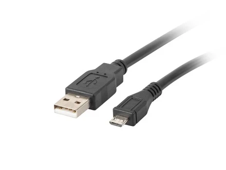 Laidas Lanberg Micro USB / USB USB 2.0 A male, Micro USB 2.0 B male, 1.8 m, juoda
