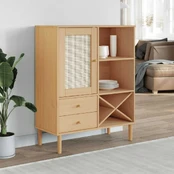 Komoda SENJA, ruda, 90x40x112cmcm, pušies masyvas kaina