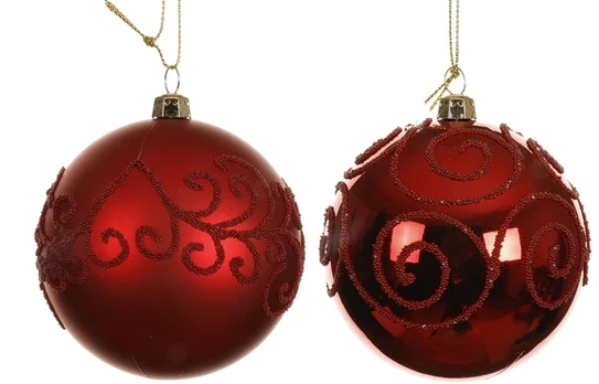 Christmas Tree toy Decoris 024876. red. polystyrene