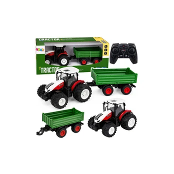 Lean Toys Traktorius 1:24 su priekaba