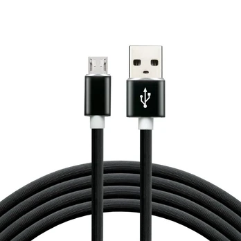 everActive mikro USB laidas 1 m - Juodas, silikoninis, greito įkrovimo palaikymas, 2,4 A - CBS-1MB
