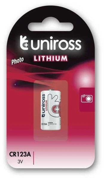 Uniross Batteries Lithium CR123A 3V - BL1