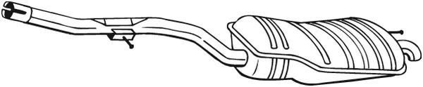 Galinis duslintuvas BOSAL 283-497