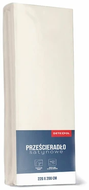 Paklodė Detexpol Microsatin, ecru, 200 x 220 cm, su guma kaina