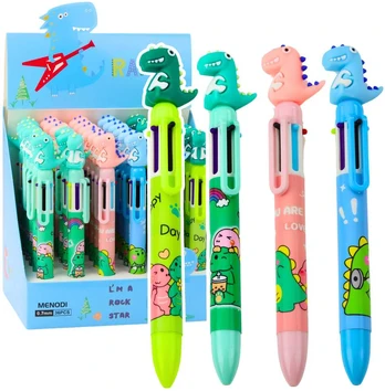 Lean Dinosaur Figurine Pen Multicolor 0.7mm