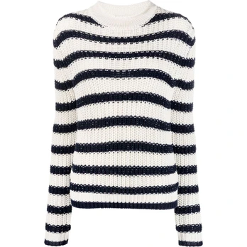 Megztinis moterims, Balta, Long sleeve pullover