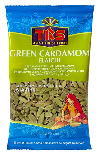Žaliasis kardamonas, Green Cardamom, 50 g