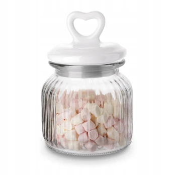 Stiklinis indelis Tadar Heart su keraminiu dangteliu, 650 ml