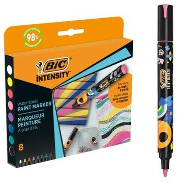 BIC Žymeklis Intensity Paint Marker 8 spalvų rinkinys