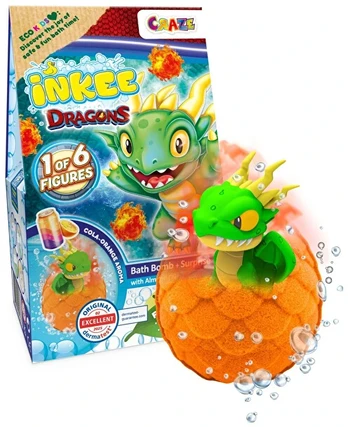 INKEE Bath bomb with a surprise Dragon 100 g