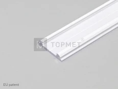 LED juostos profilis ARC12 CD/U5, baltas, 2m
