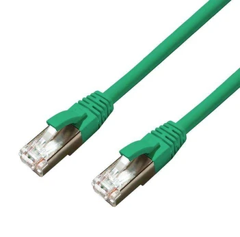 MicroConnect CAT6A S/FTP 1m Green LSZH