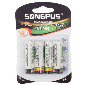 Songpus AA x 4 4700 mAh baterija
