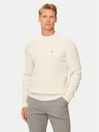 Gant Megztinis 8050601 Smėlio Regular Fit