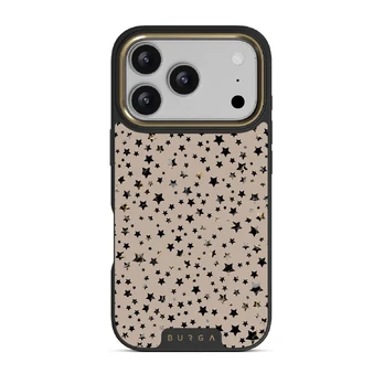 Sparkling Tiara - Stars iPhone 17 Pro Case, Elite Dark (MagSafe) / Gold
