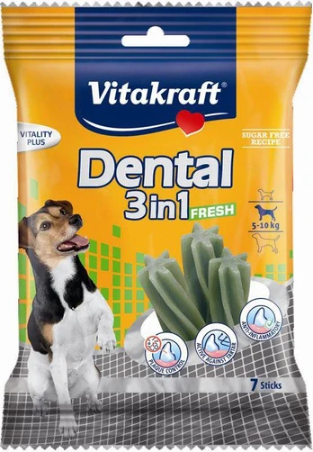 VITAKRAFT DENTAL 3w1 FRESH S przysmak šuniui 120g