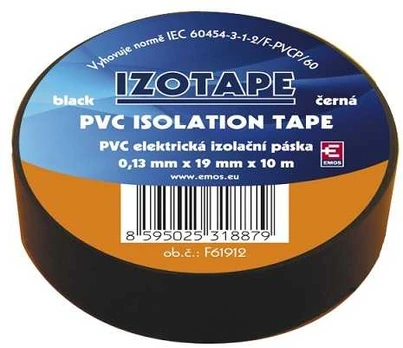 Emos Insulating tape for PVC cables 19/10 juodas
