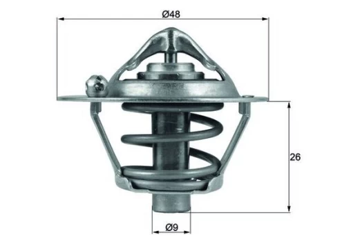 Termostatas, aušinimo skystis MAHLE TX 108 82 D