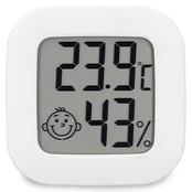 Itin kompaktiškas elektroninis LCD higrometras / termometras kaina