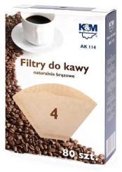 Kavos aparato filtras K&M AK 114 Coffee Filters, 80 vnt. kaina