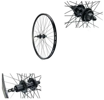 Galinis 28" dviračio ratas QR, juodas